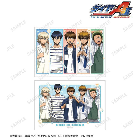 『ダイヤのA actII -Second Season-』描き下ろし 集合 朝の支度ver. ブロマイド2枚セット