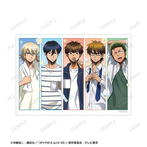 『ダイヤのA actII -Second Season-』描き下ろし 集合 朝の支度ver. ブロマイド2枚セット