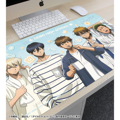 『ダイヤのA actII -Second Season-』描き下ろし 集合 朝の支度ver. マルチデスクマット