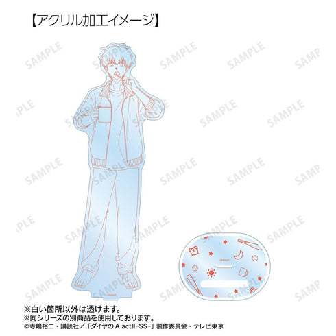 『ダイヤのA actII -Second Season-』描き下ろし 御幸 一也 朝の支度・線画ver. 特大アクリルスタンド