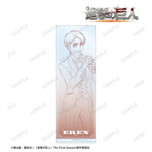 『進撃の巨人』描き下ろし エレン ジャズ・線画ver. 特大アクリルスタンド