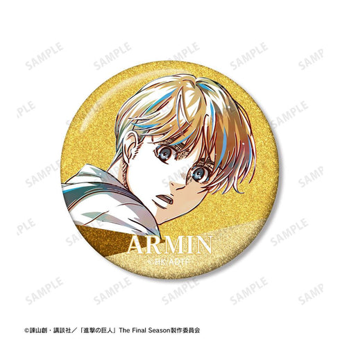 『進撃の巨人』アルミン Ani-Art 第5弾 グリッター缶バッジ2個セット