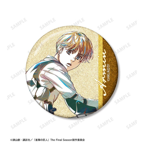 『進撃の巨人』アルミン Ani-Art 第5弾 グリッター缶バッジ2個セット