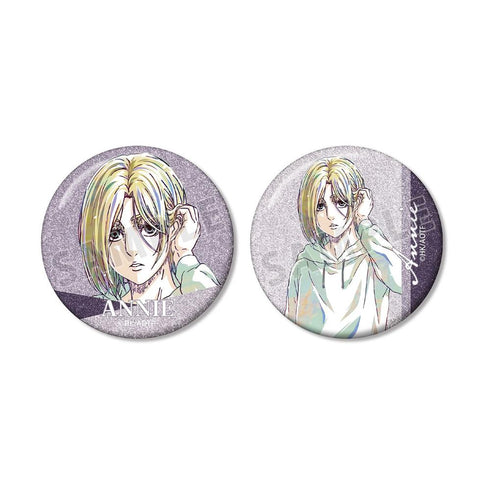 『進撃の巨人』アニ Ani-Art 第5弾 グリッター缶バッジ2個セット
