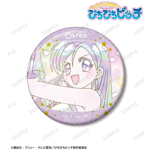 "Pichi Pichi Pitch" Karen Ani-Art KAWAII Label 75mm Glitter Pin Badge