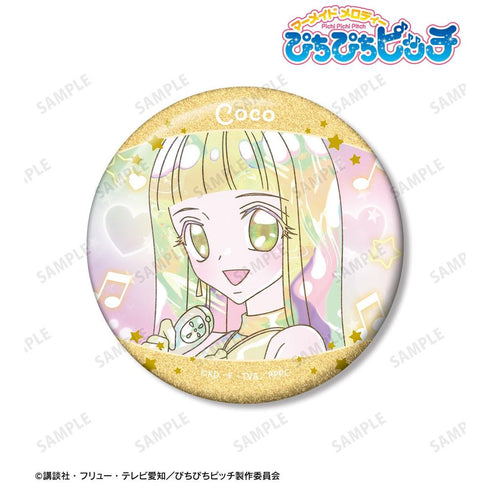 "Pichi Pichi Pitch" Coco Ani-Art KAWAII Label 75mm Glitter Pin