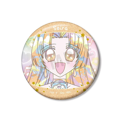 "Pichi Pichi Pitch" Seira Ani-Art KAWAII Label 75mm Glitter Pin