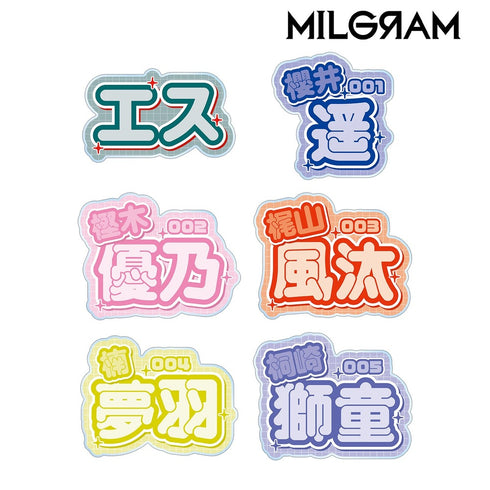 《MILGRAM -米尔格拉姆-》亚克力收藏名牌 ver.A(单位/盒)