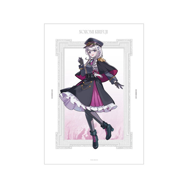 『HUNDRED LINE -最終防衛学園-』カラスBTKさんイラスト 霧藤希 ミリタリーver. A3マットポスター カラオケの鉄人 コラボ
