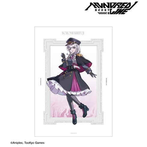 『HUNDRED LINE -最終防衛学園-』カラスBTKさんイラスト 霧藤希 ミリタリーver. A3マットポスター カラオケの鉄人 コラボ