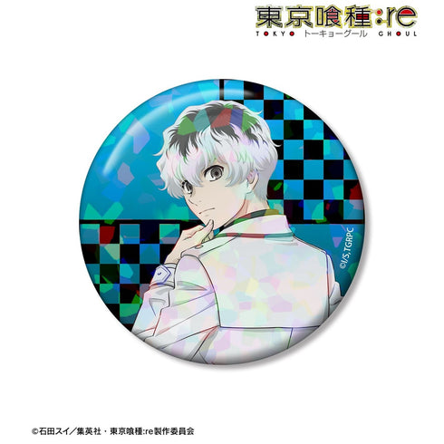 『東京喰種トーキョーグール:re』描き下ろし 佐々木琲世 戦う背中ver. 75mmホログラム缶バッジ