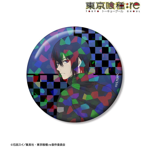 『東京喰種トーキョーグール:re』描き下ろし 霧嶋絢都 戦う背中ver. 75mmホログラム缶バッジ
