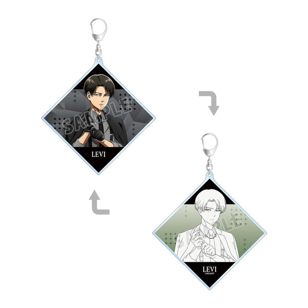 "Attack on Titan" Original Illustration: Levi "Harness Style" Ver. Double-Sided BIG Acrylic Keychain