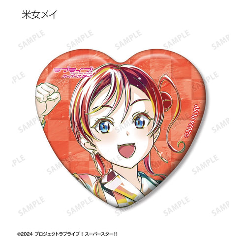 『ラブライブ!スーパースター!!』トレーディング Let's be ONE Ani-Art ハート型缶バッジ(単位/BOX)