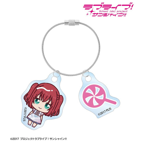 『ラブライブ!サンシャイン!!』黒澤ルビィ 3rdソロコンサートver. ちょこんと! 2連ワイヤーアクリルキーホルダー