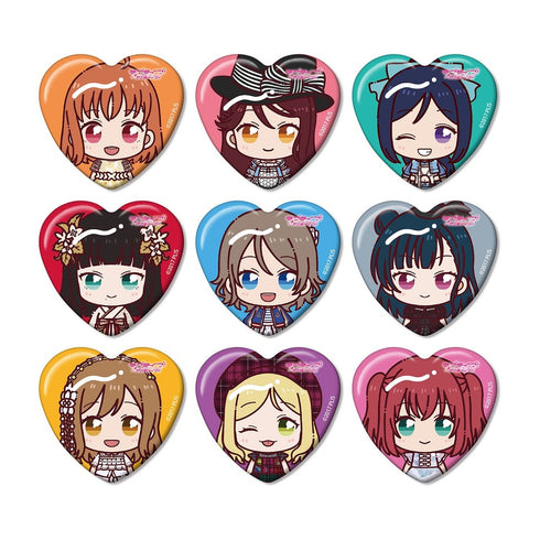 『ラブライブ!サンシャイン!!』3rdソロコンサートver. トレーディング ちょこんと! ハート型缶バッジ(単位/BOX)