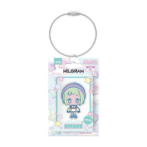 "MILGRAM" Amane Yume Puchi Acrylic Keychain in Package-Style Design