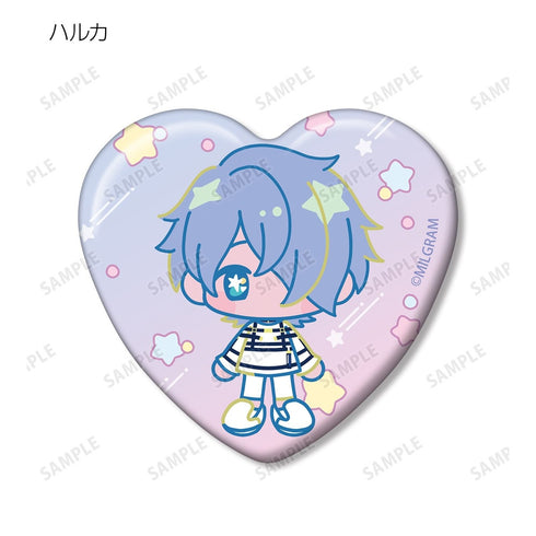 "MILGRAM" Trading Yume Puchi Heart-Shaped Pin Ver. A (Unit/BOX)