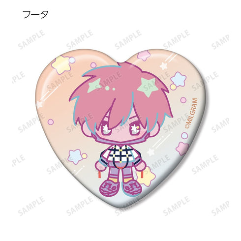 "MILGRAM" Trading Yume Puchi Heart-Shaped Pin Ver. A (Unit/BOX)