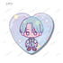 "MILGRAM" Trading Yume Puchi Heart-Shaped Pin Ver. A (Unit/BOX)