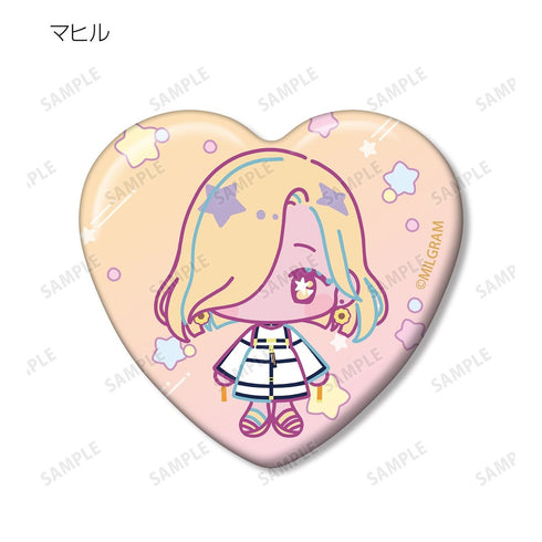 "MILGRAM" Trading Yume Puchi Heart-Shaped Pin Ver. A (Unit/BOX)