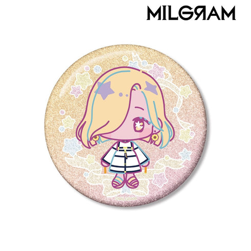 "MILGRAM" Mahiru Yume Puchi 75mm Glitter Pin Badge