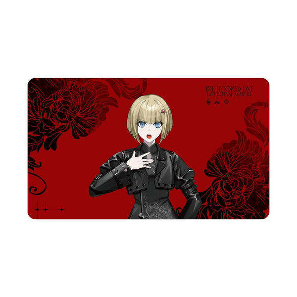 『HUNDRED LINE -最終防衛学園-』REOさんイラスト 大鈴木くらら チャイナパンクver. マルチデスクマット POP UP SHOP in マルイ
