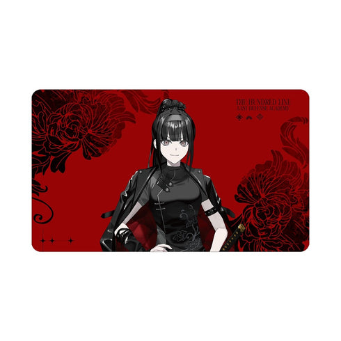 『HUNDRED LINE -最終防衛学園-』REOさんイラスト 凶鳥狂死香 チャイナパンクver. マルチデスクマット POP UP SHOP in マルイ