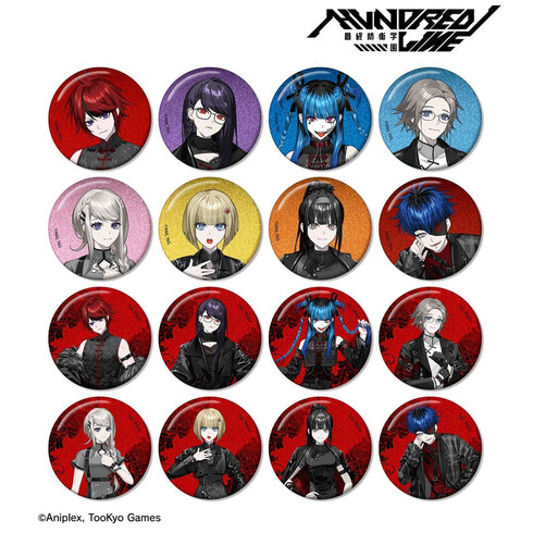 『HUNDRED LINE -最終防衛学園-』REOさんイラスト チャイナパンクver. トレーディンググリッター缶バッジ POP UP SHOP in マルイ(単位/BOX)