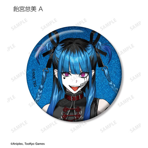 『HUNDRED LINE -最終防衛学園-』REOさんイラスト チャイナパンクver. トレーディンググリッター缶バッジ POP UP SHOP in マルイ(単位/BOX)