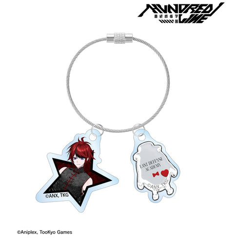 『HUNDRED LINE -最終防衛学園-』REOさんイラスト 澄野拓海 チャイナパンクver. 2連ワイヤーアクリルキーホルダー POP UP SHOP in マルイ
