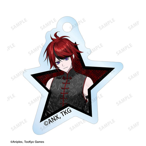 『HUNDRED LINE -最終防衛学園-』REOさんイラスト 澄野拓海 チャイナパンクver. 2連ワイヤーアクリルキーホルダー POP UP SHOP in マルイ