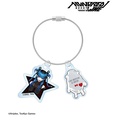 『HUNDRED LINE -最終防衛学園-』REOさんイラスト 飴宮怠美 チャイナパンクver. 2連ワイヤーアクリルキーホルダー POP UP SHOP in マルイ