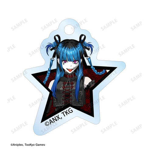 『HUNDRED LINE -最終防衛学園-』REOさんイラスト 飴宮怠美 チャイナパンクver. 2連ワイヤーアクリルキーホルダー POP UP SHOP in マルイ