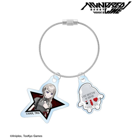『HUNDRED LINE -最終防衛学園-』REOさんイラスト 霧藤希 チャイナパンクver. 2連ワイヤーアクリルキーホルダー POP UP SHOP in マルイ