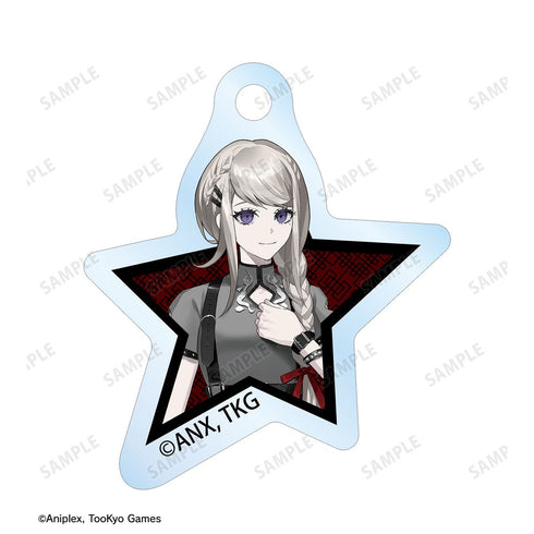 『HUNDRED LINE -最終防衛学園-』REOさんイラスト 霧藤希 チャイナパンクver. 2連ワイヤーアクリルキーホルダー POP UP SHOP in マルイ