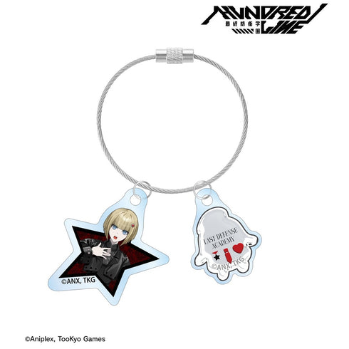 『HUNDRED LINE -最終防衛学園-』REOさんイラスト 大鈴木くらら チャイナパンクver. 2連ワイヤーアクリルキーホルダー POP UP SHOP in マルイ