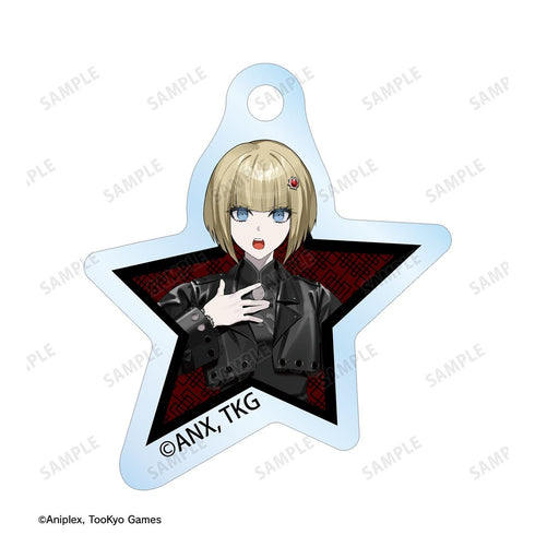『HUNDRED LINE -最終防衛学園-』REOさんイラスト 大鈴木くらら チャイナパンクver. 2連ワイヤーアクリルキーホルダー POP UP SHOP in マルイ