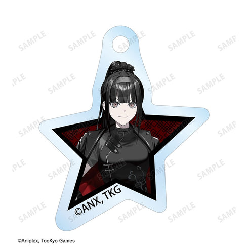 『HUNDRED LINE -最終防衛学園-』REOさんイラスト 凶鳥狂死香 チャイナパンクver. 2連ワイヤーアクリルキーホルダー POP UP SHOP in マルイ