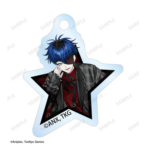 『HUNDRED LINE -最終防衛学園-』REOさんイラスト 面影歪 チャイナパンクver. 2連ワイヤーアクリルキーホルダー POP UP SHOP in マルイ