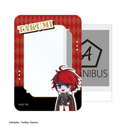 "HUNDRED LINE -Final Defense Academy-" Takumi Sumino Military Ver. Chibi Character B8 Rigid Card Case "Karaoke Tetsujin" Collaboration