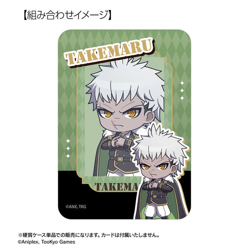 "HUNDRED LINE -Final Defense Academy-" Takemaru Yakushiji Military Ver. Chibi Character B8 Rigid Card Case "Karaoke no Tetsujin" Collaboration