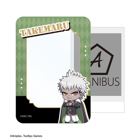 "HUNDRED LINE -Final Defense Academy-" Takemaru Yakushiji Military Ver. Chibi Character B8 Rigid Card Case "Karaoke no Tetsujin" Collaboration