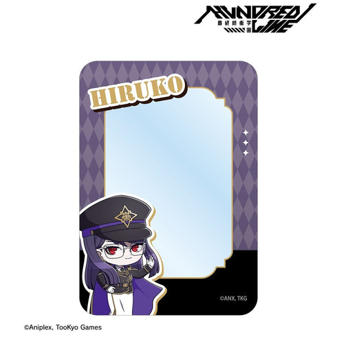 "HUNDRED LINE -Final Defense Academy-" Hiruko Shizuhara Military Ver. Chibi Character B8 Rigid Card Case "Karaoke no Tetsujin" Collaboration