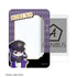 "HUNDRED LINE -Final Defense Academy-" Hiruko Shizuhara Military Ver. Chibi Character B8 Rigid Card Case "Karaoke no Tetsujin" Collaboration