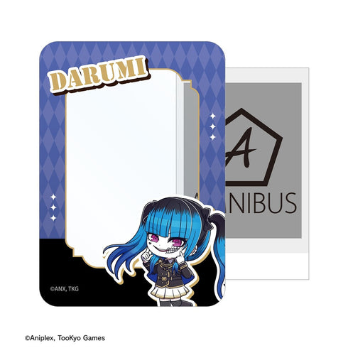 "HUNDRED LINE -The Last Defense Academy-" Amemiya Taemi Military Ver. Chibi Character B8 Rigid Card Case "Karaoke no Tetsujin" Collaboration