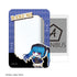 "HUNDRED LINE -The Last Defense Academy-" Amemiya Taemi Military Ver. Chibi Character B8 Rigid Card Case "Karaoke no Tetsujin" Collaboration