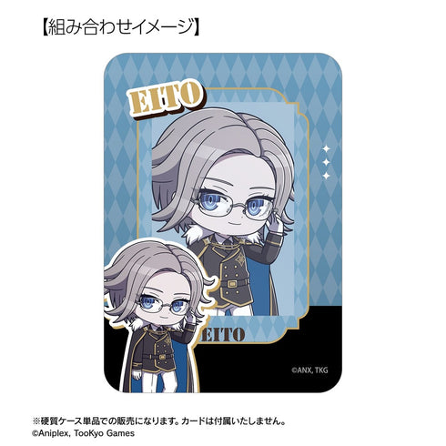 『HUNDRED LINE -最終防衛学園-』蒼月衛人 ミリタリーver. ちびキャラ B8硬質カードケース カラオケの鉄人 コラボ