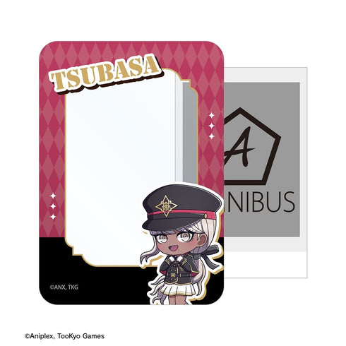 "HUNDRED LINE -Ultimate Defense Academy-" Tsubasa Kawanana Military Ver. Chibi Character B8 Rigid Card Case "Karaoke Tetsujin" Collaboration