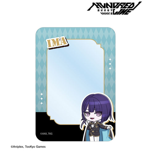 "HUNDRED LINE -The Last Defense Academy-" Kujuku Imaba Military Ver. Chibi Character B8 Rigid Card Case "Karaoke no Tetsujin" Collaboration
